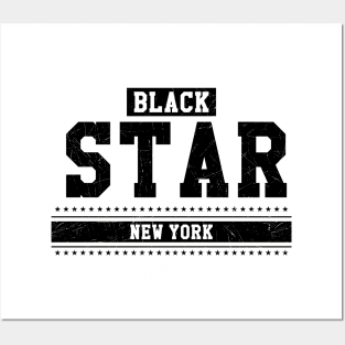 Black star Posters and Art